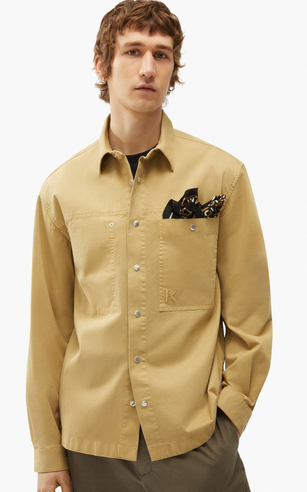 Kenzo Overshirt Moška Srajca Rjav SI-1747804